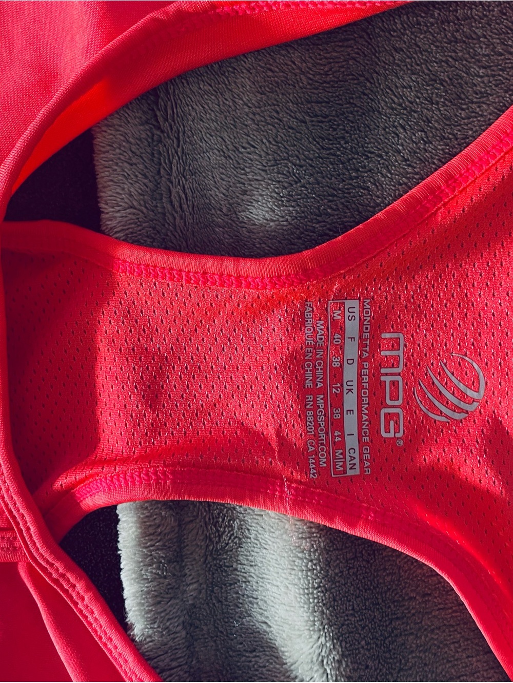MPG Red Racerback Performance Tank - Picture 2 of 8
